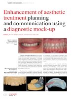 Tài liệu Enhancement of aesthetic treatment planning and communication using a diagnostic mock-up pptx