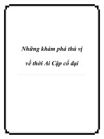 Tài liệu Những khám phá thú vị về thời Ai Cập cổ đại ppt