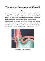 Tài liệu Trào ngược dạ dày thực quản – Bệnh thời đại? docx