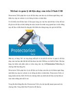 Tài liệu Mã hoá và quản lý dữ liệu nhạy cảm trên ổ Flash USB pdf