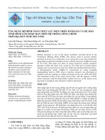 Tài liệu ỨNG DỤNG MÔ HÌNH TOÁN THỦY LỰC MỘT CHIỀU ĐÁNH GIÁ VÀ DỰ BÁO TÌNH HÌNH XÂM NHẬP MẶN TRÊN HỆ THỐNG SÔNG CHÍNH TRÊN ĐỊA BÀN TỈNH TRÀ VINH pot