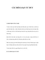 rối loạn tư duy