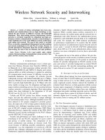 Tài liệu Wireless Network Security and Interworking pptx