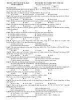 Tài liệu Đề Thi Tốt Nghiệp Hóa 2013 - Phần 3 - Đề 18 pdf