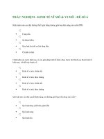 Tài liệu TRẮC NGHIỆM - KINH TẾ VĨ MÔ & VI MÔ - ĐỀ SỐ 6 pptx