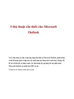 Tài liệu Thủ thuật cần thiết cho Microsoft Outlook docx
