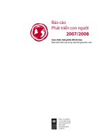 Tài liệu Báo cáo Phát triển con người 2007/2008 - Cuộc chiến chống biến đổi khí hậu: Đoàn kết nhân loại trong một thế giới phân cách doc