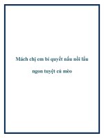 Tài liệu Mách chị em bí quyết nấu nồi lẩu ngon tuyệt cú mèo pptx