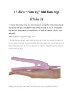 Tài liệu 13 điều “cấm kỵ” khi làm đẹp (Phần 2) pptx