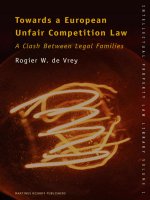 Tài liệu TOWARDS A EUROPEAN UNFAIR COMPETITION LAW A Clash Between Legal Families docx