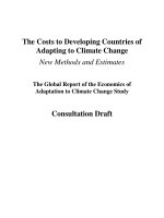 Tài liệu The Global Report of the Economics of Adaptation to Climate Change Study: Consultation Draft doc