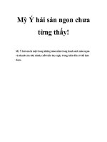 Tài liệu Mỳ Ý hải sản ngon chưa từng thấy ppt