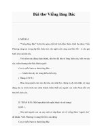 Tài liệu Bài thơ Viếng lăng Bác pptx