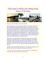 Tài liệu Tình trạng ô nhiễm trên những dòng sông ở Việt Nam docx