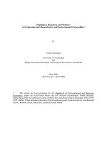 Tài liệu Population, Resources, and Welfare: An Exploration into Reproductive and Environmental Externalities* pptx