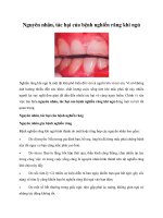 Tài liệu Nguyên nhân, tác hại của bệnh nghiến răng khi ngủ pptx