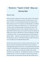 Tài liệu Marketer: 