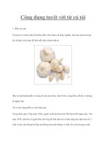 Tài liệu Công dụng tuyệt vời từ củ tỏi pot