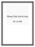 Tài liệu Phong Thủy khi đi công tác xa nhà docx