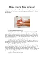 Tài liệu Phòng bệnh 12 tháng trong năm docx