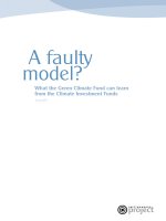 Tài liệu A faulty model? What the Green Climate Fund can learn from the Climate Investment Funds doc