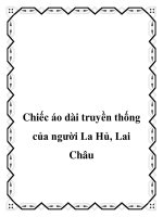 Tài liệu Chiếc áo dài truyền thống của người La Hủ, Lai Châu potx