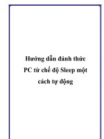 Tài liệu Hướng dẫn đánh thức PC từ chế độ Sleep một cách tự động pdf