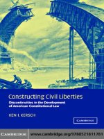 Tài liệu Constructing Civil Liberties Discontinuities in the Development of American Constitutional Law pdf