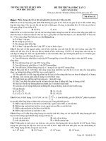 Tài liệu Đề Thi Thử Đại Học Khối B Sinh 2013 - Phần 7 - Đề 13 pdf