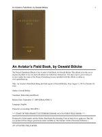 Tài liệu An Aviator''''s Field Book Being the field reports of Oswald Bölcke, from August 1, 1914 to October 28, 1916 doc