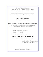 Đánh giá khả năng các ngân hàng thương mại cổ phần đạt mục tiêu tăng vốn điều lệ theo Nghị định 141/2006/NĐ-CP