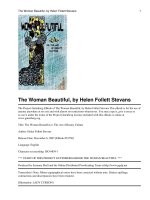 Tài liệu The Woman Beautiful or, The Art of Beauty Culture pdf