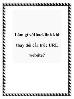 Tài liệu Làm gì với backlink khi thay đổi cấu trúc URL website? ppt