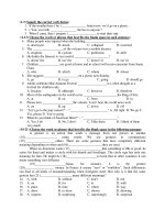 Tài liệu Đề Thi Thử Vào Lớp 10 Tiếng Anh 2013 - Phần 1 - Đề 2 ppt