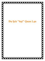 Tài liệu Du lịch 