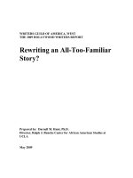 Tài liệu Rewriting an All-Too-Familiar Story? docx