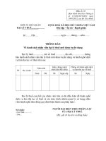 Tài liệu MẪU THÔNG BÁO Về danh sách nhân viên đại lý thuế mới được tuyển dụng pot