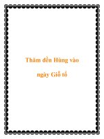 Tài liệu Thăm đền Hùng vào ngày Giỗ tổ doc