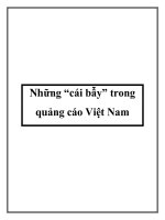 Tài liệu Những “cái bẫy” trong quảng cáo Việt Nam pptx