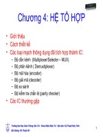 Tài liệu Chương 4: HỆ TỔ HỢP ppt