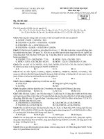 Tài liệu Đề Thi Thử Đại Học Khối A, B Hóa Học 2013 - Phần 13 - Đề 1 ppt