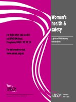 Tài liệu Women’s health & safety: A guide for UNISON safety representatives pptx