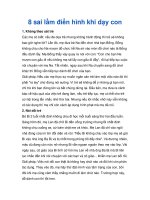 Tài liệu 8 sai lầm điển hình khi dạy con docx