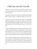 Tài liệu Chiến lược mua khi có tin đồn ppt