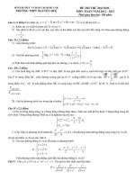 Tài liệu ĐÁP ÁN VÀ ĐỀ THI THỬ ĐẠI HỌC - TRƯỜNG THPT NGUYỄN HUỆ - ĐẮK LẮK - ĐỀ SỐ 172 pot