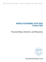 Tài liệu World Economic outlook - Financial Stress, Downturns and Recoveries ppt
