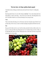 Tài liệu Trị táo bón với thực phẩm lành mạnh pptx