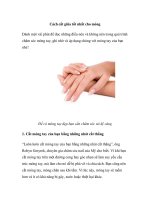 Tài liệu Cách cắt giũa tốt nhất cho móng pptx