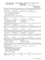 Tài liệu Đề Thi Thử Đại Học Khối A, B Hóa Học 2013 - Phần 16 - Đề 9 doc