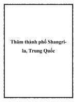 Tài liệu Thăm thành phố Shangrila, Trung Quốc pptx